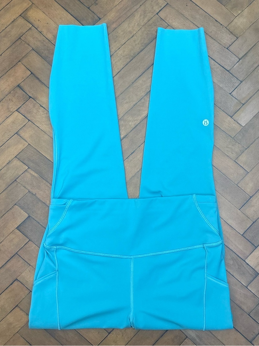 Lululemon Fast & Free High Rise Tight 25" *Pockets In Tidewater Teal Size 8